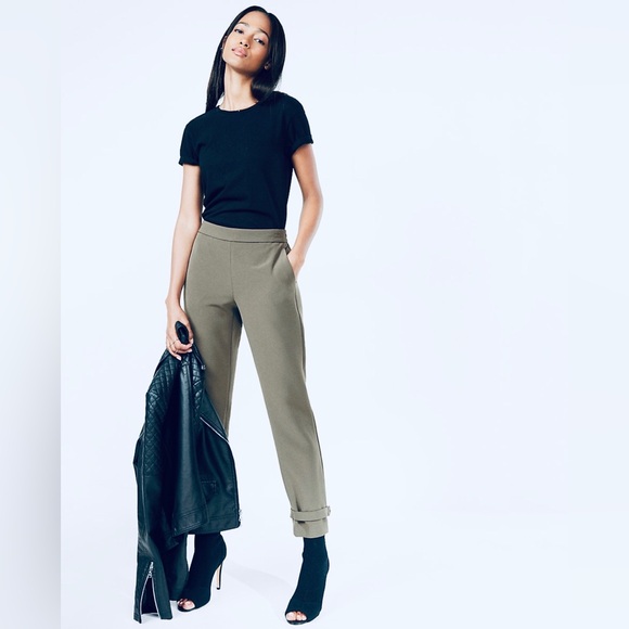 Express Pant Modern Utility Pull-on Kahaki Green - Picture 4 of 7